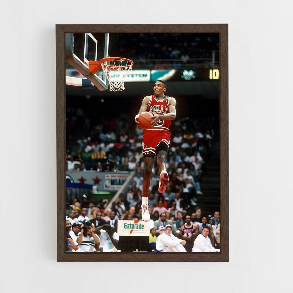 Poster Scottie de pippen – affiche Basketball (vue 5)